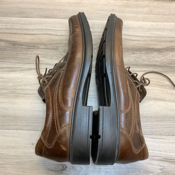 Ecco Helsinki Men’s Brown Leather Lace Up Shoes EUR 46 US 12-12.5 Retail $150 main image 10